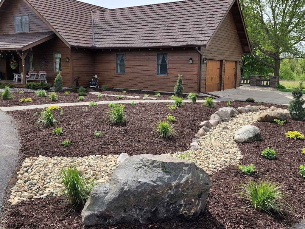 drainage and plantings